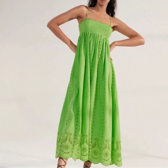Zara Openwork Embroidery Maxi Dress - Picture 2 of 6